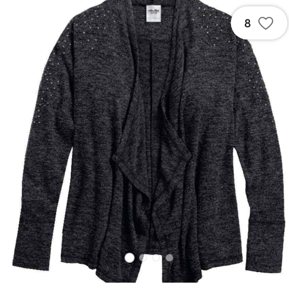 Harley Davison Studded Cardigan